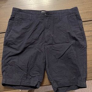9” seam navy blue shorts